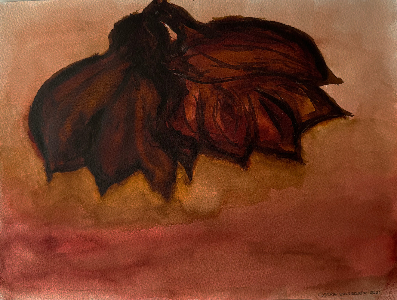 bister drawing on paper