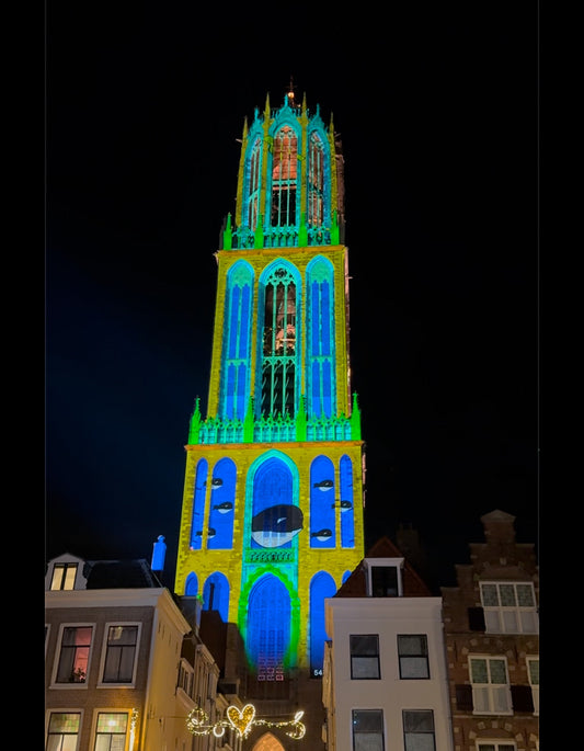 projection domtower utrecht 