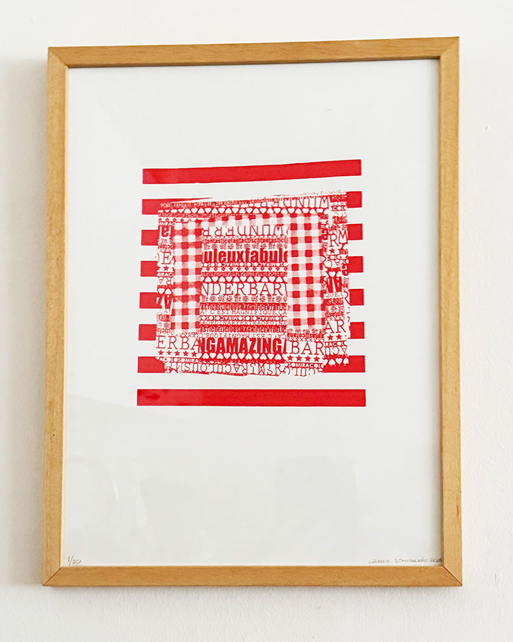 Wunderbar fantastic, screenprint